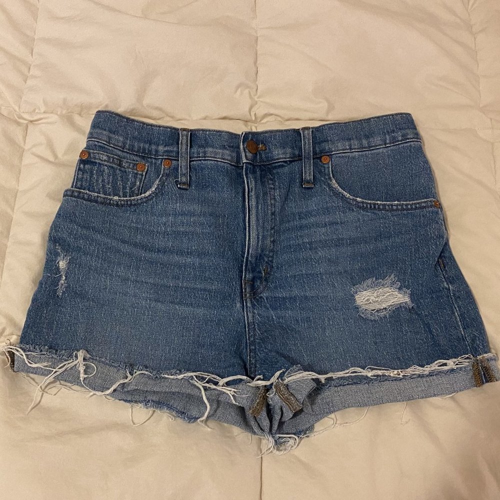 Madewell High-Waisted Denim Shorts - Size 28